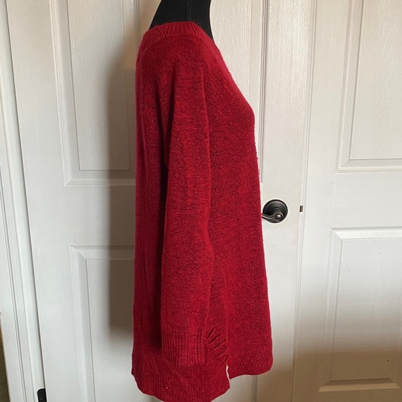 Ricki's Red Blend Tunic Sweater, Size L - Picture 10 of 11